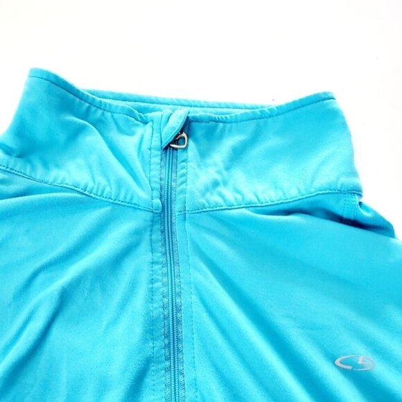 Champion Women's XXL Light Blue Lightweight 1/4 Zip-up Pullover Athletic Jacket - Picture 12 of 12